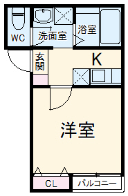 calm days一ノ割の間取り