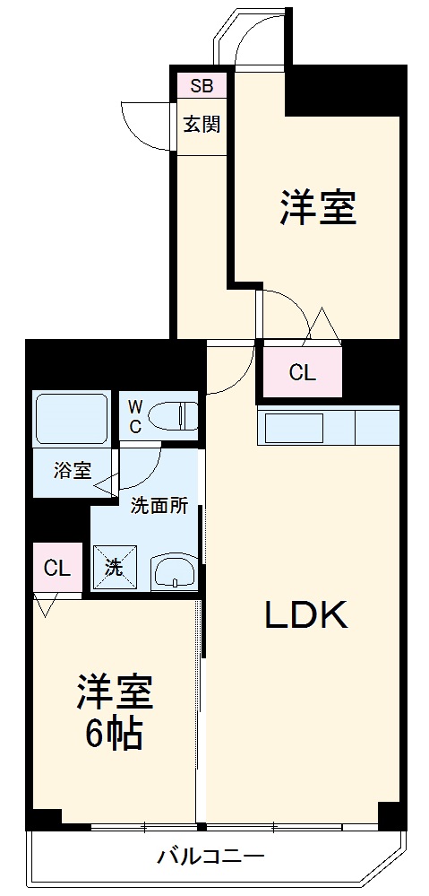 サンコーポ勝田台C棟の間取り