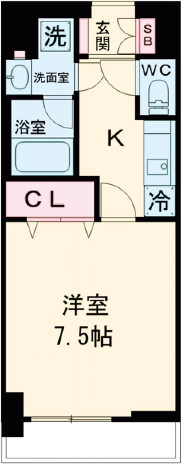エルフォルテ赤羽の間取り