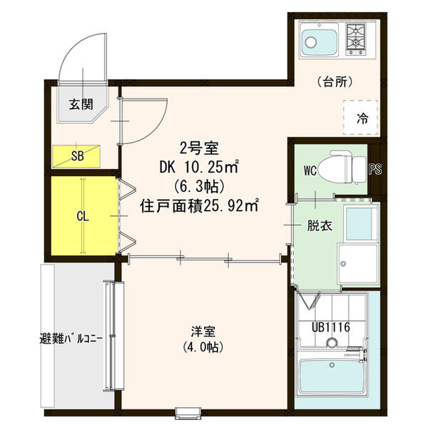 ハーモニーテラスささしまの間取り