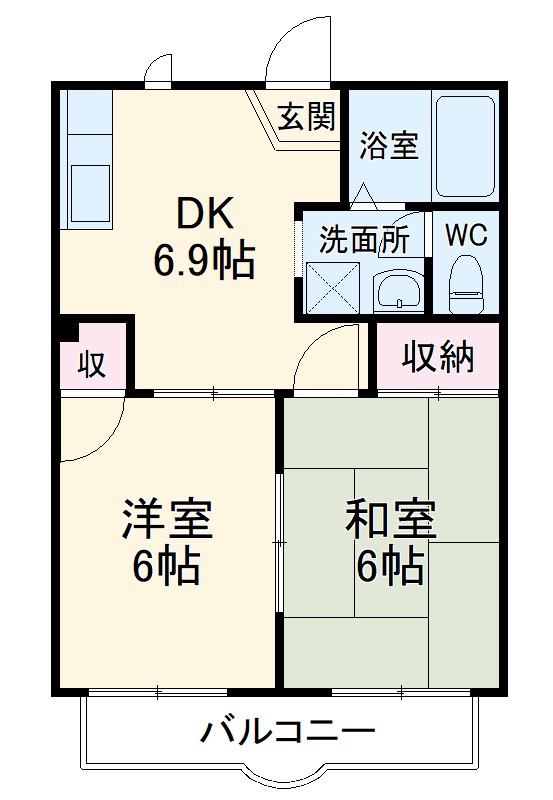 グリーンヒル橋本Ｄの間取り