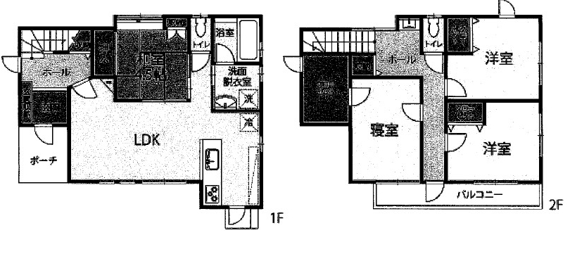 CH三室の間取り