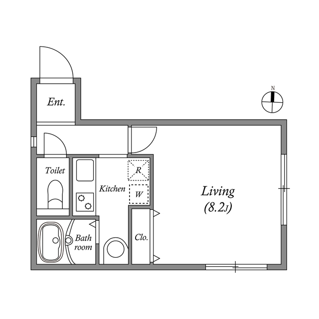 ＭＯＤＵＬＯＲ久が原・0204号室の間取り