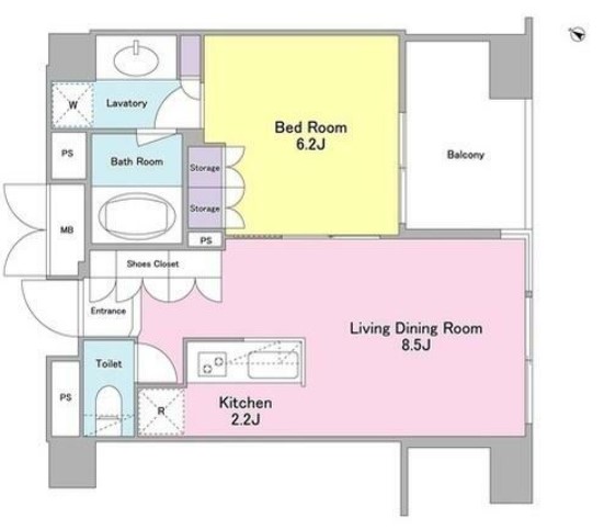 ランテンヌ四谷の間取り