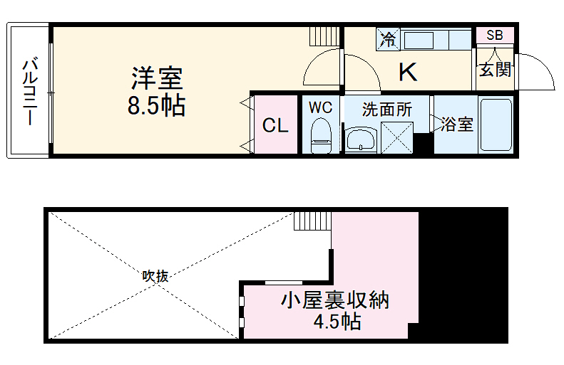 SパレスⅣの間取り