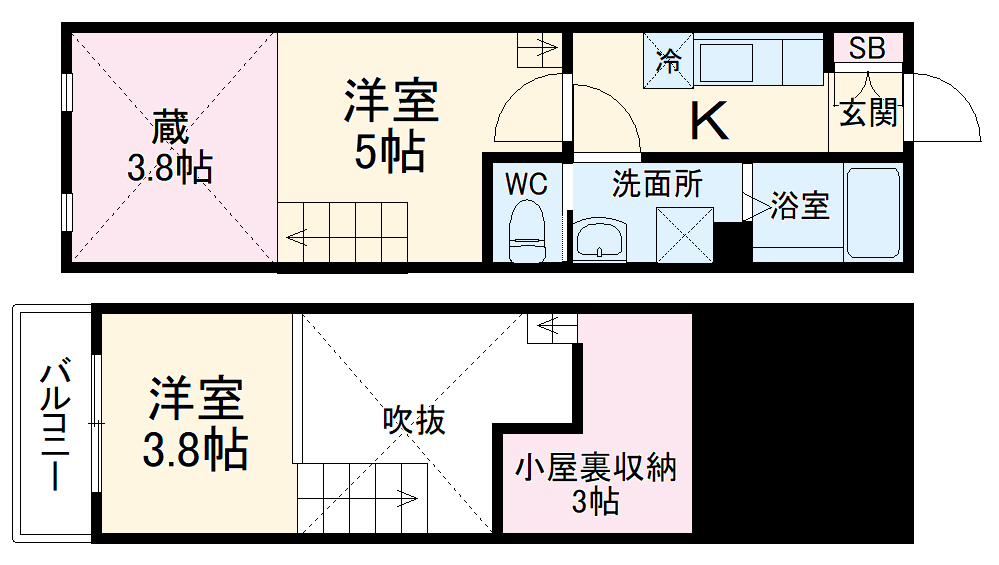 SパレスⅣの間取り