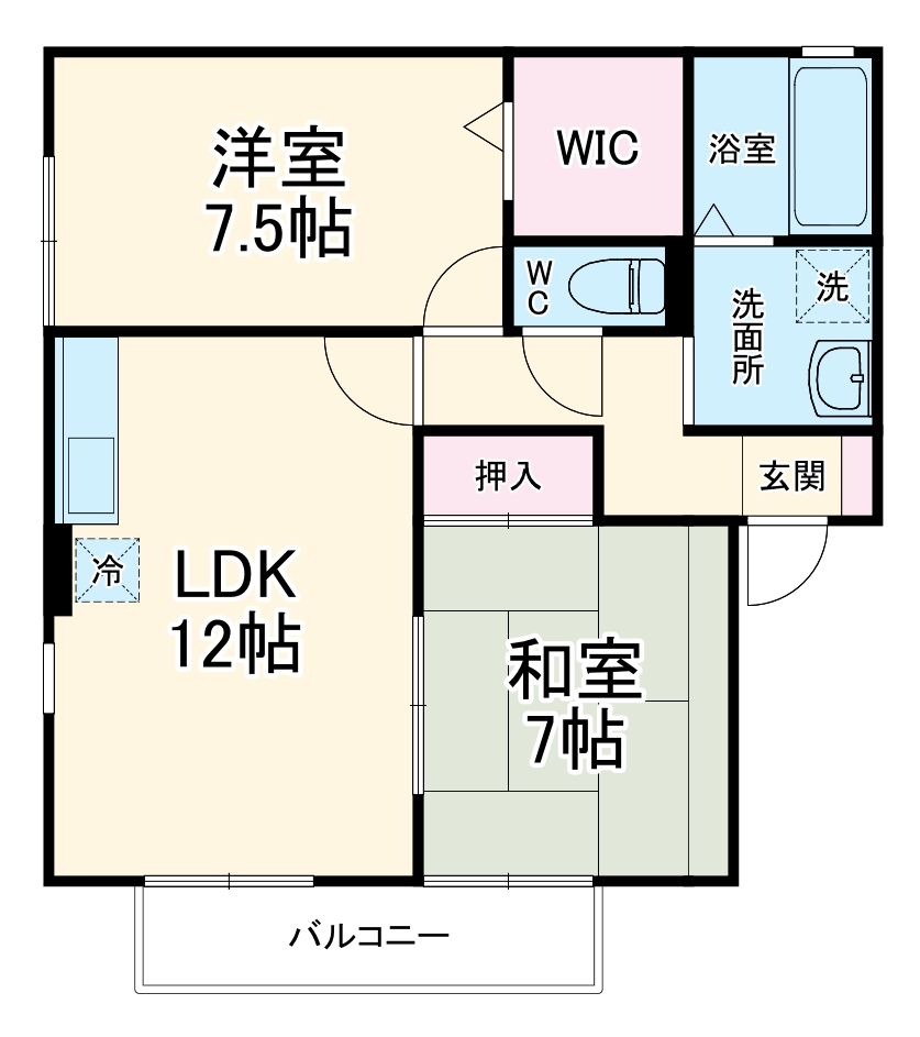 グリーンハイツ本八幡 弐番館の間取り