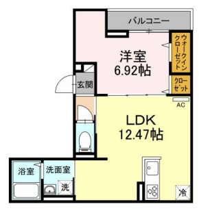 アンジュール栗原の間取り