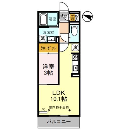 スリール ドゥの間取り