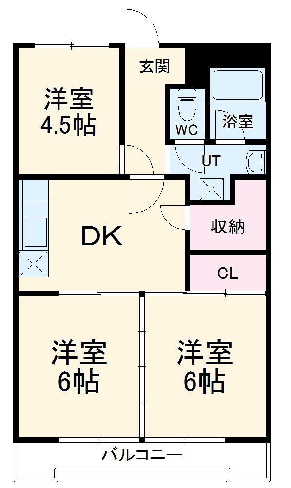 曙マンションの間取り