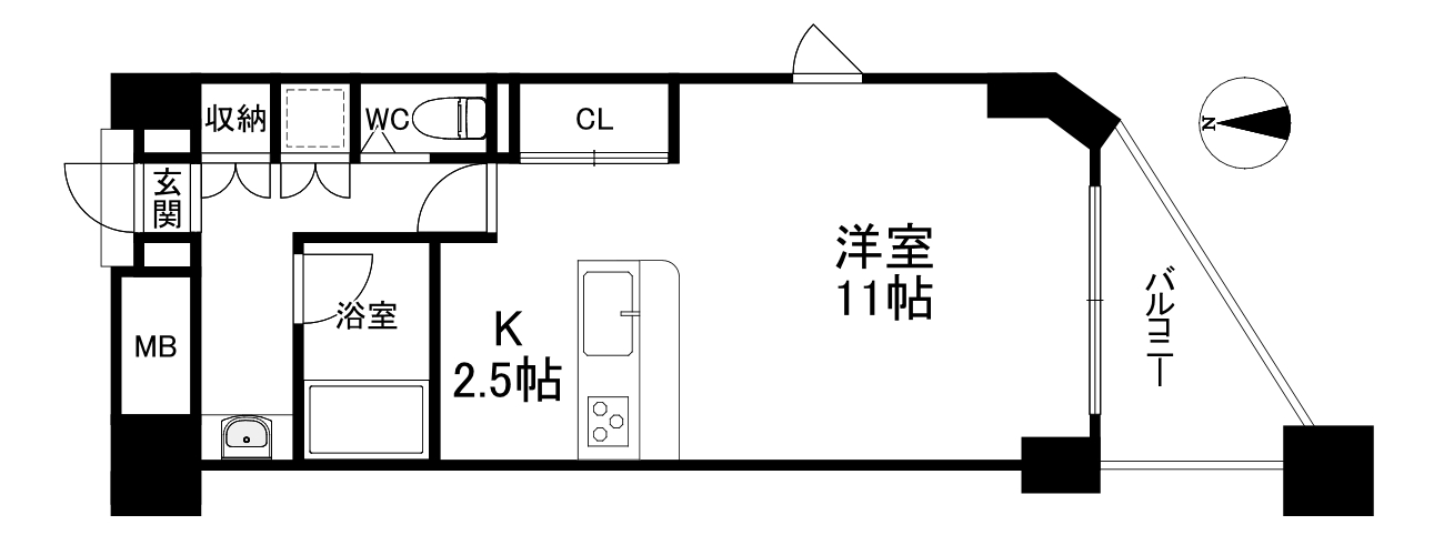 CITY　SPIRE上町台の間取り