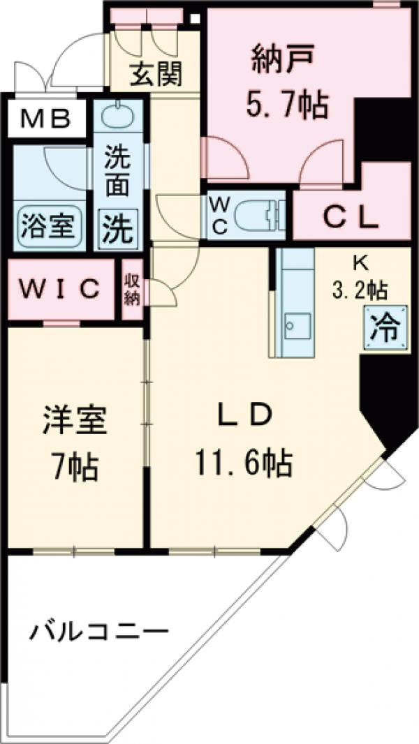 堀之内マンションの間取り