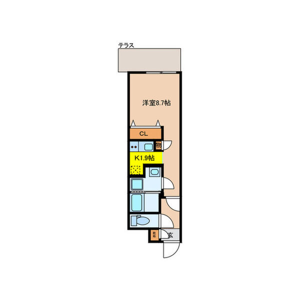 quador今池EASTの間取り