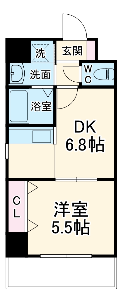 S-FORT江坂Fioreの間取り