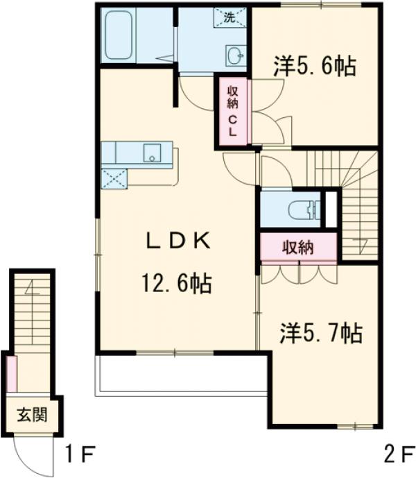 プラム ツリィの間取り