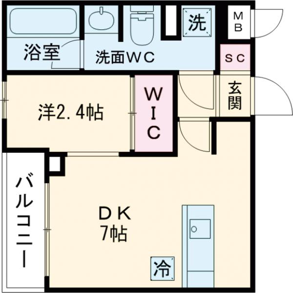 レジデンス経堂桜丘の間取り