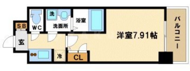 アーデン谷町の間取り