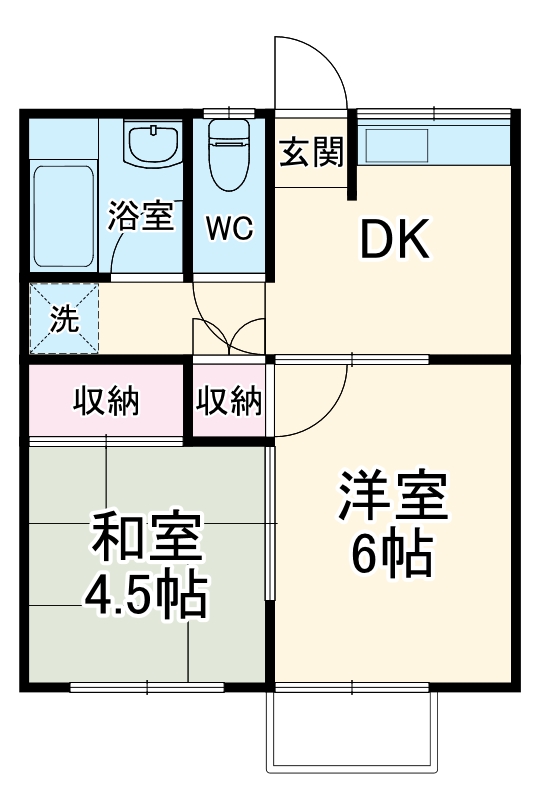 コーポラスTODA A棟の間取り