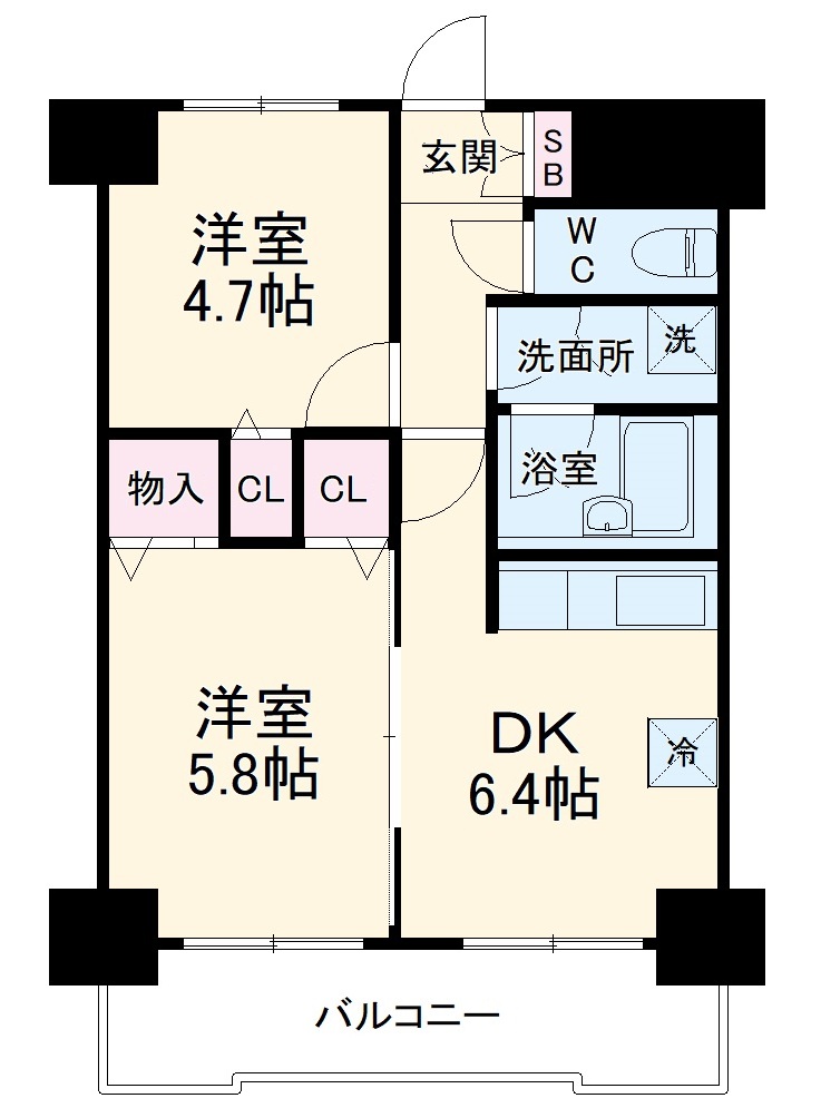 ライオンズマンション海老名第3の間取り