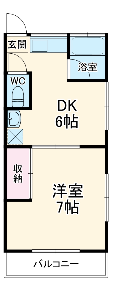第一山下コーポの間取り