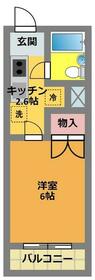 プレディオ八王子・401号室の間取り