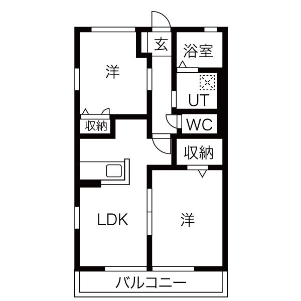 シャン・ド・フルールIの間取り