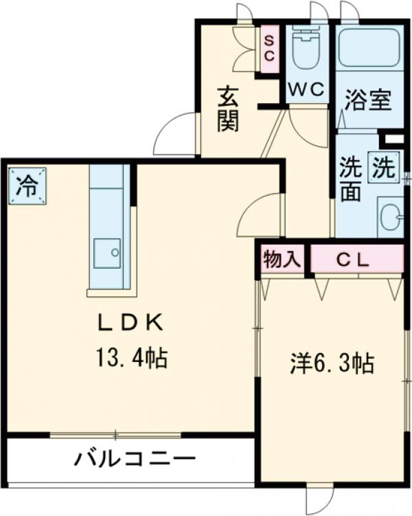 カプリス上池袋の間取り