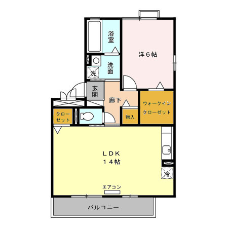 ロジュマン マエバラDEFの間取り
