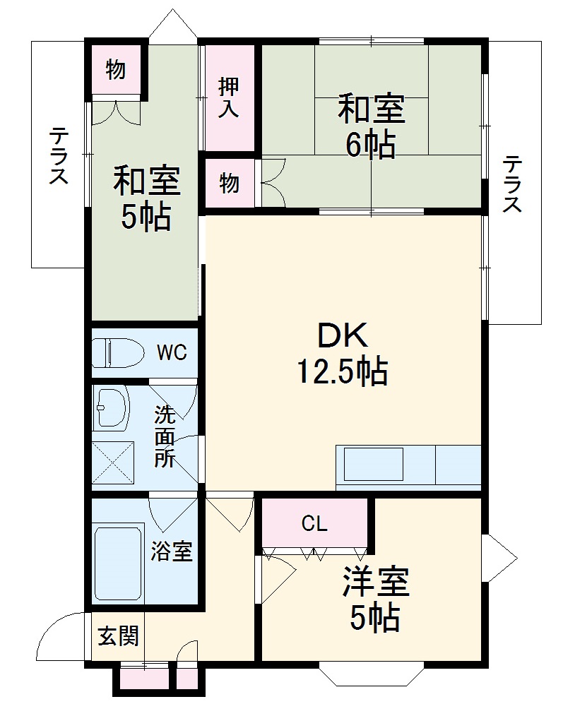 イレーヌ第2マンションの間取り