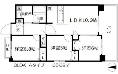 ベリー海老江の間取り