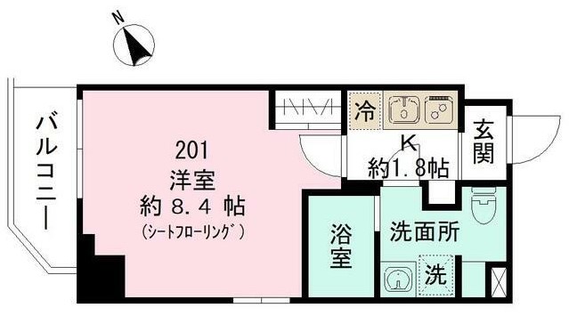 ルシェロ平井の間取り