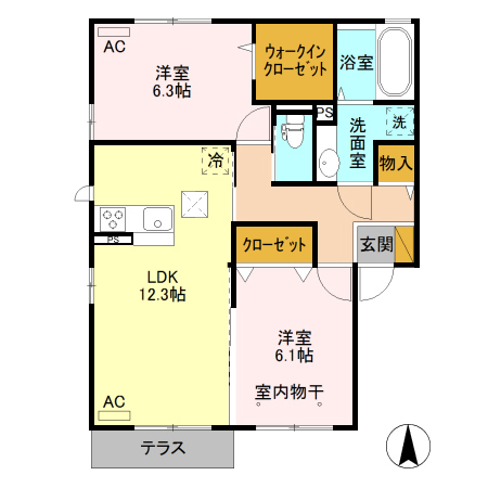 アリイスの間取り