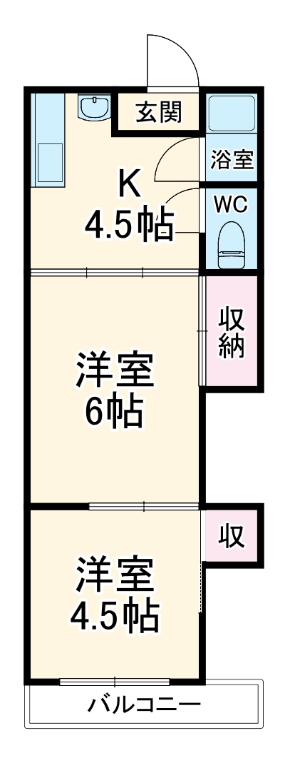 オレンジハウス1の間取り