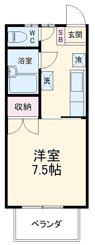 ハイツシラギク2号館の間取り