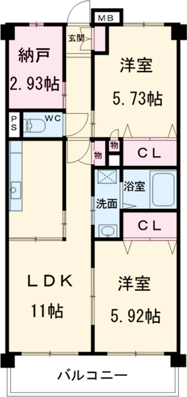 フラワーハイツの間取り