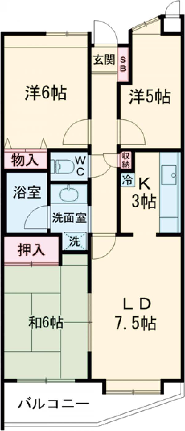 アルス立川の間取り