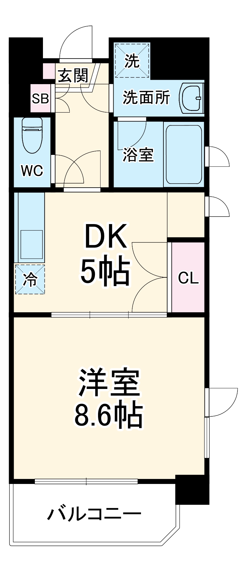 天満泉マンションの間取り