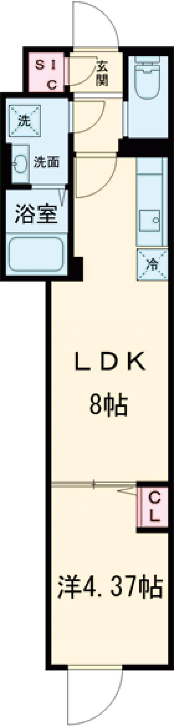 エルファーロ駒沢大学の間取り