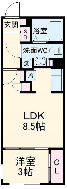 quador神宮西の間取り
