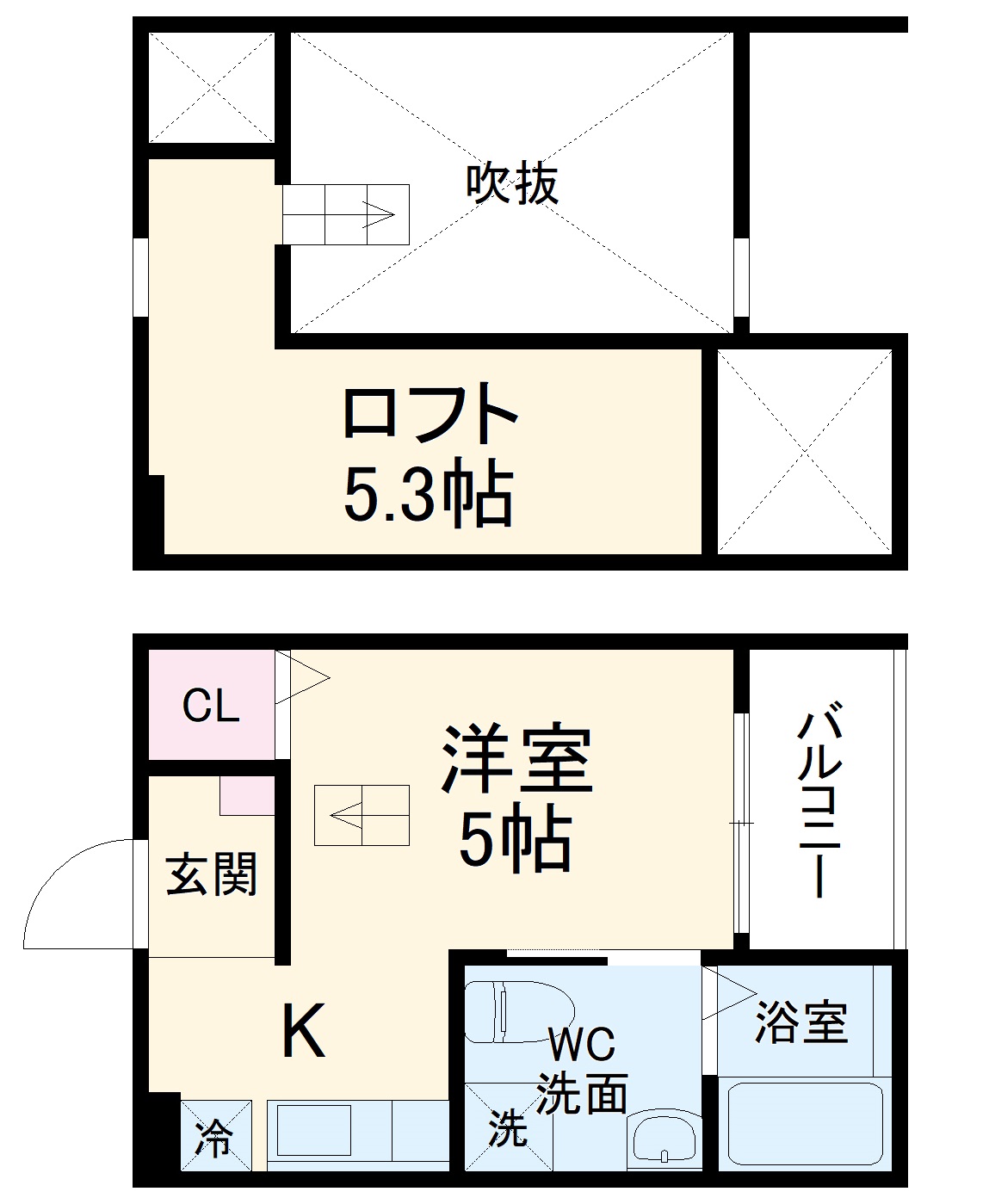 僚蘭舎の間取り