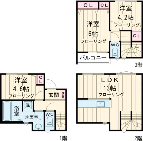 KoletTerrace八王子の間取り