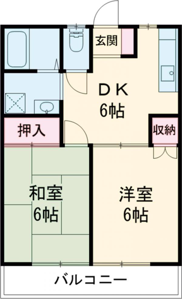 メゾンソレイユⅠの間取り