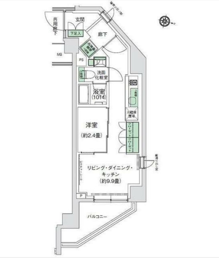 スタイリオ三軒茶屋の間取り