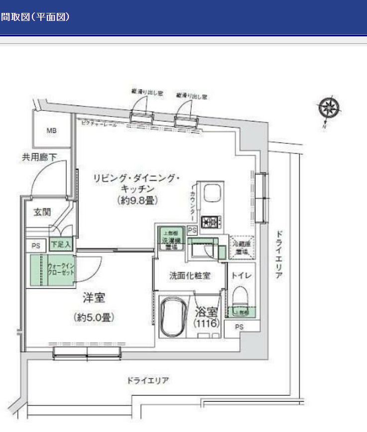 スタイリオ三軒茶屋の間取り