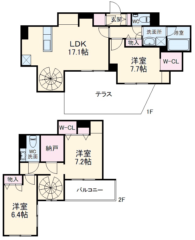 Grandy Villa ohtakanomori Ⅱの間取り