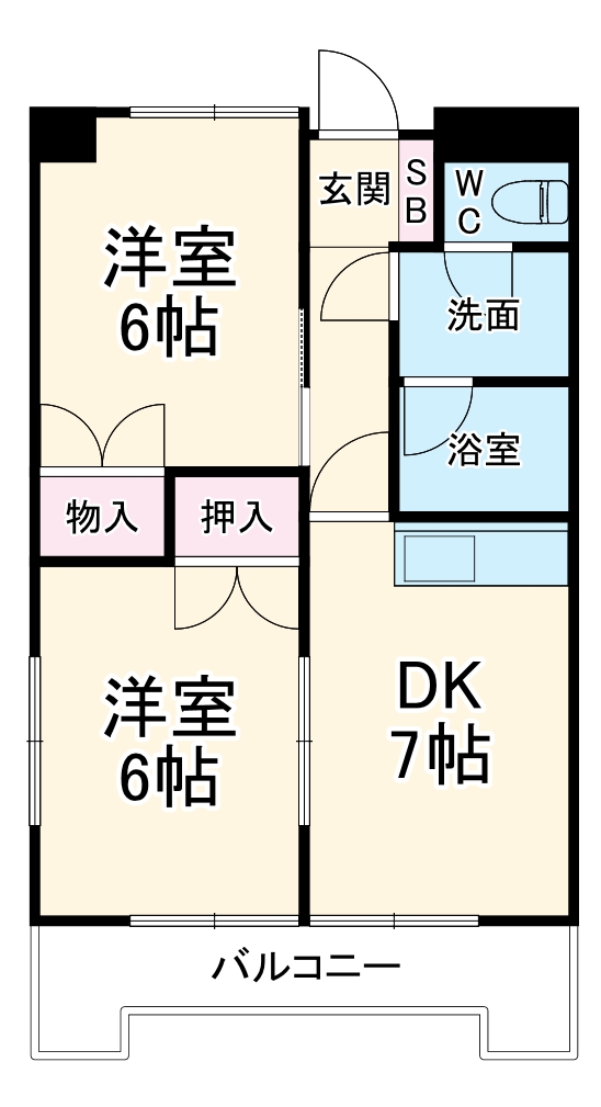 ロワール二本松の間取り