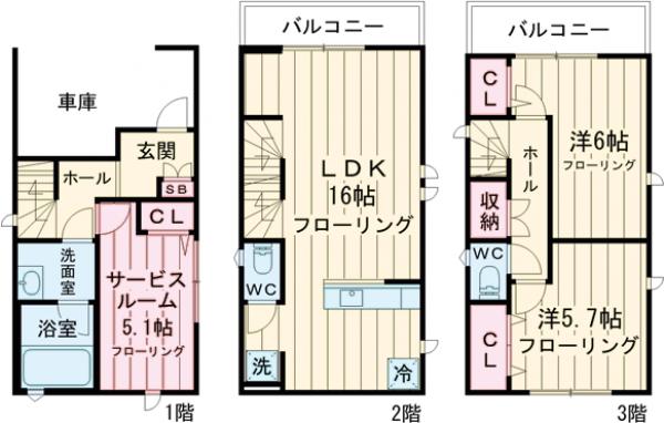 Kolet下落合の間取り