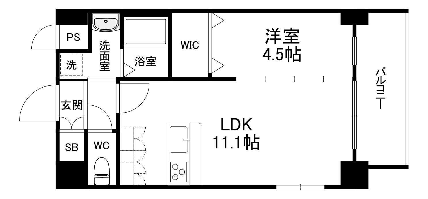 セントルイス京橋の間取り