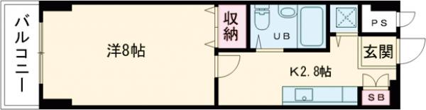 アドメゾン立川の間取り