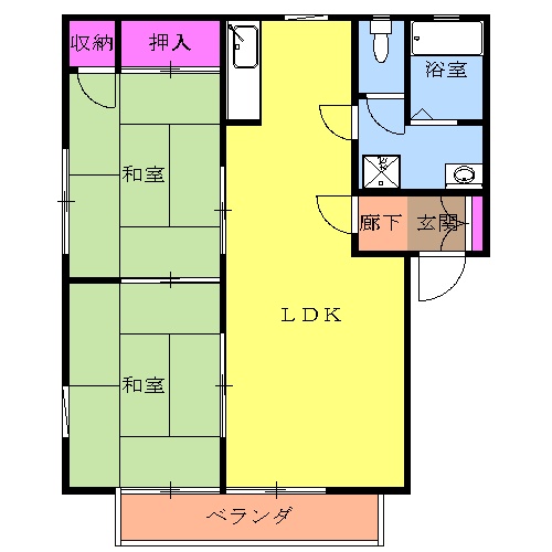 ディアス三の沢の間取り